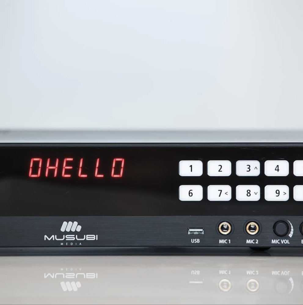 KHD-1000 karaoke player, designed and built by Musubi Media